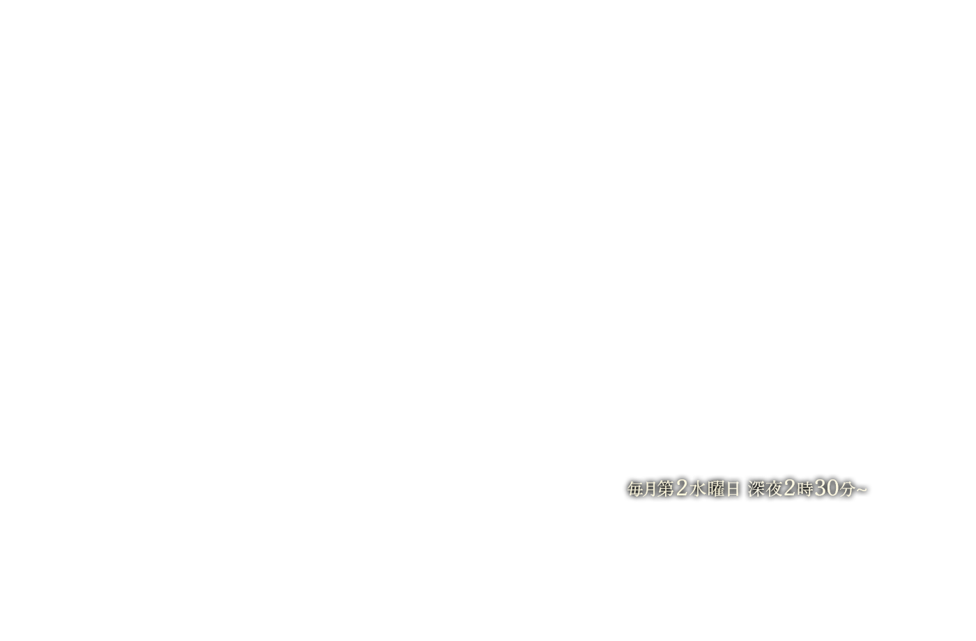 毎月第2水曜日深夜2時30分～