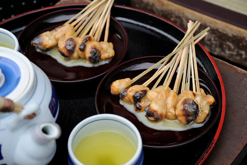 「かざりや」のあぶり餅