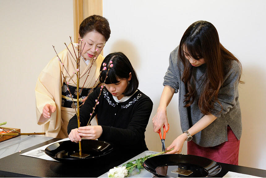 華道1日体験の様子