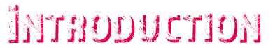 INTRODUCTION