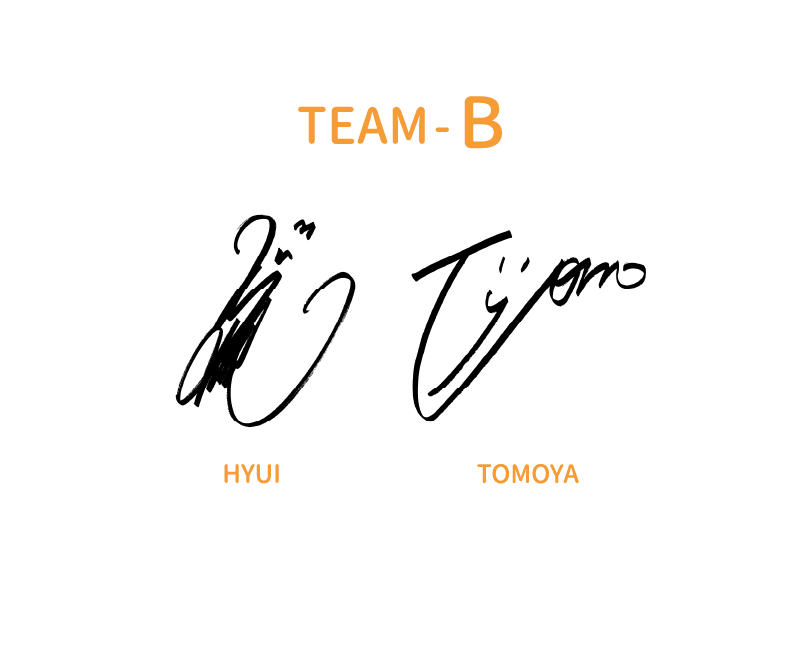TEAM-B:HYUI,TOMOYA