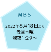 MBS：6.16放送開始／毎週木曜 深夜0:59～