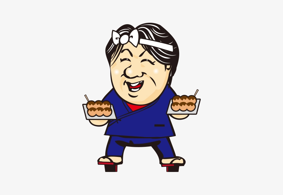 和中会長（たこ焼道楽わなか）