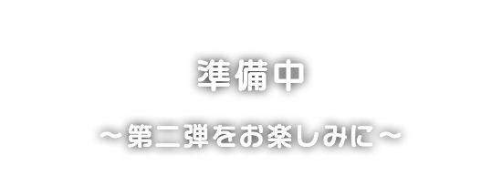 準備中～第二弾をお楽しみに～